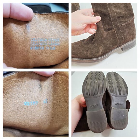 J Crew Brewster Boots 6.5 Suede Brown‎ Booties Mid - Picture 6 of 6